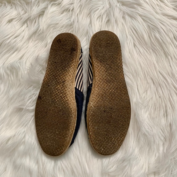 TOMS | Blue and White Stripe Espadrille Flats - Picture 5 of 6